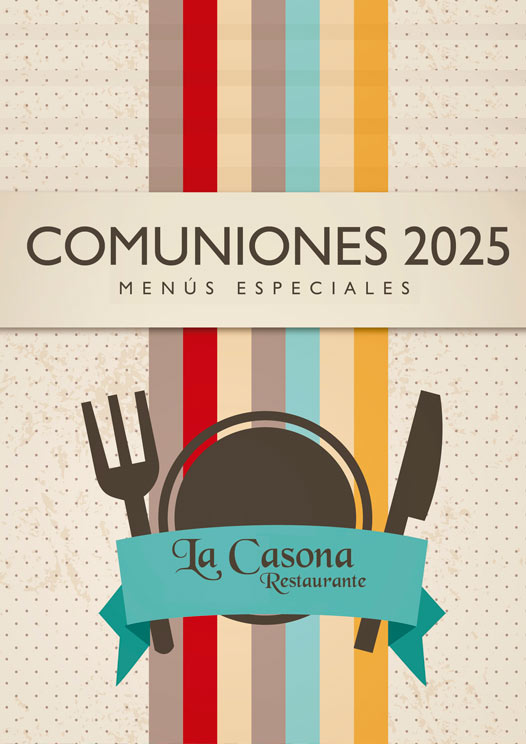 Menús Comuniones 2025 La Casona de Playa Park, Ciudad Real